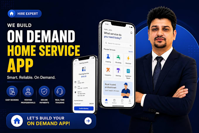 develop on demand service app like task rabbit or handy