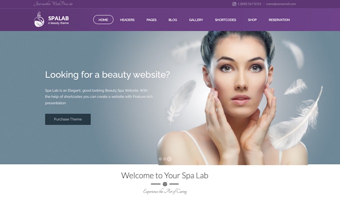 create beauty website, skincare, salon or redesign for you