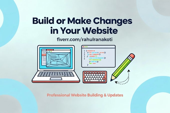 build website or make changes in your website