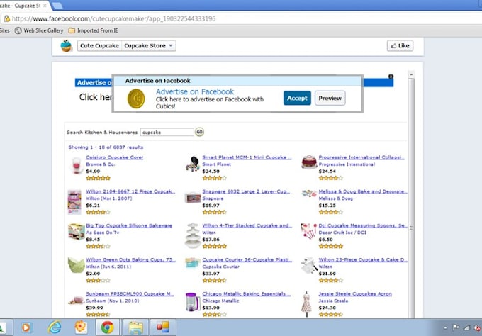 send Facebook Social Marketing Store Builder Software
