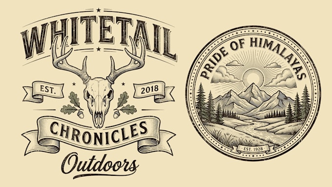 design retro vintage logo