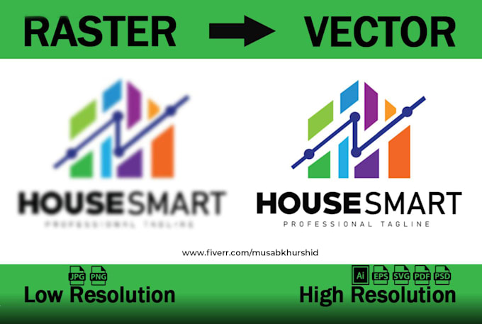 do manual vector tracing, convert image logo to vector quickly