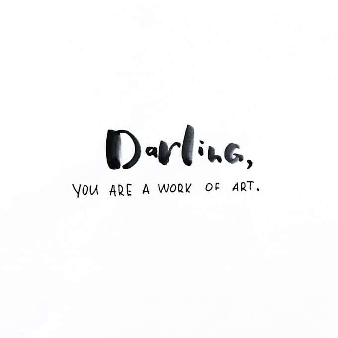 handwrite any quote or phrase in brush calligraphy