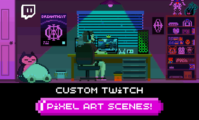 create stunning pixel art scenes for your twitch stream