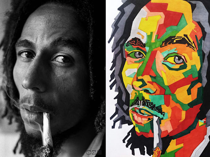 create a hand drawing of your favorite artist or idol
