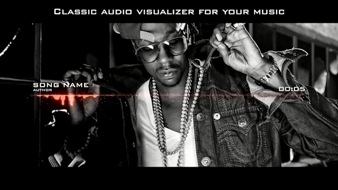 make a classic music visualizer or audio visualizer