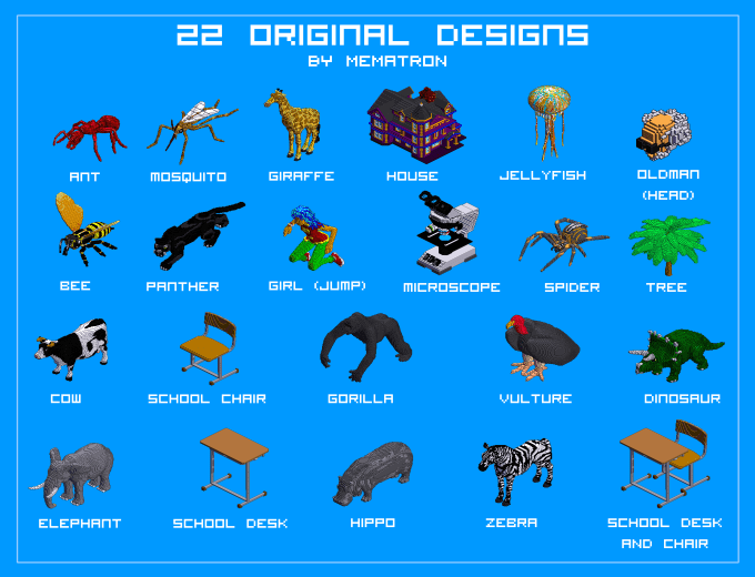 Share My Unique 2d And 3d 8bit Art Pack By Memasan 1300 x 1303 jpeg 84 кб. unique 2d and 3d 8bit art pack by memasan