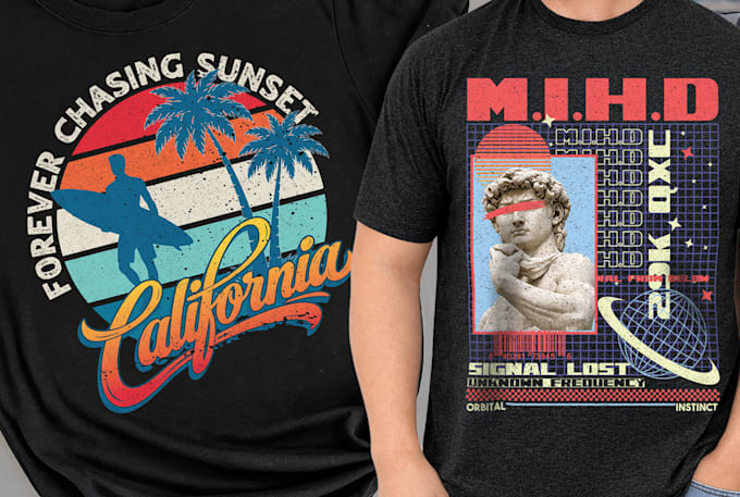 do professional t shirt design and merchandise graphic tee