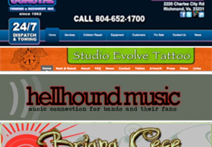 design a custom header for your website