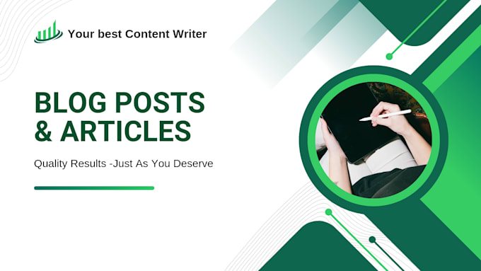 write your blog posts and articles with SEO