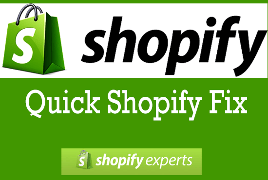edit, fix or customize shopify website shopify store