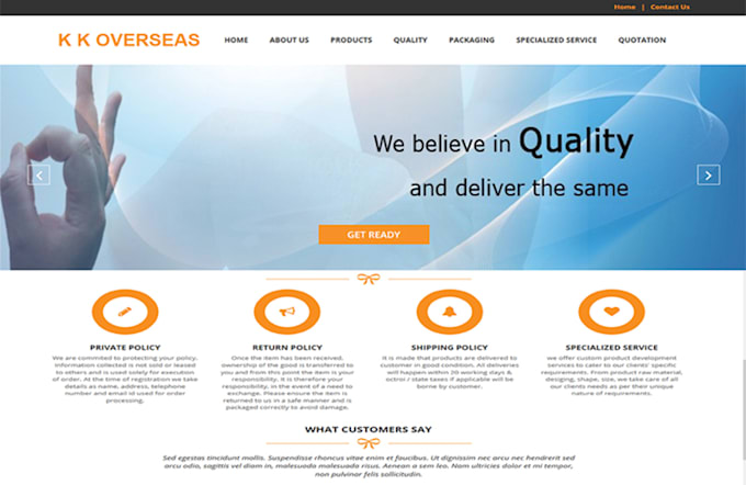 create website in html