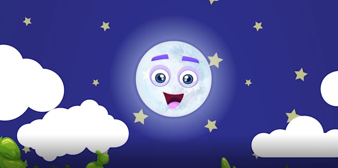 make 2d animation children nursery rhyme or story video