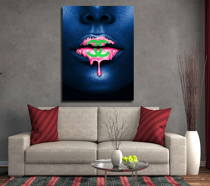 do a design of a canvas wall art