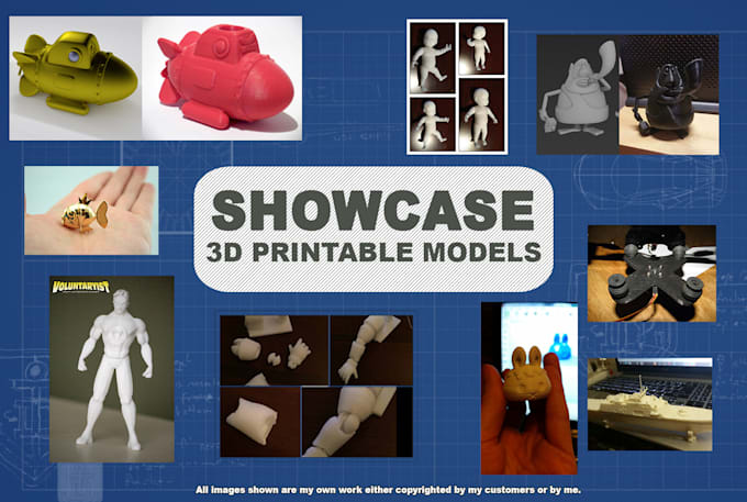 Create a 3d print ready model by Arievanscholten | Fiverr