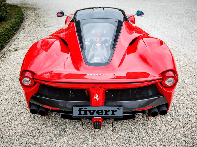 Write What You Want On A Ferrari Laferrari Or Any Car License Plate By Omarelakkad Fiverr