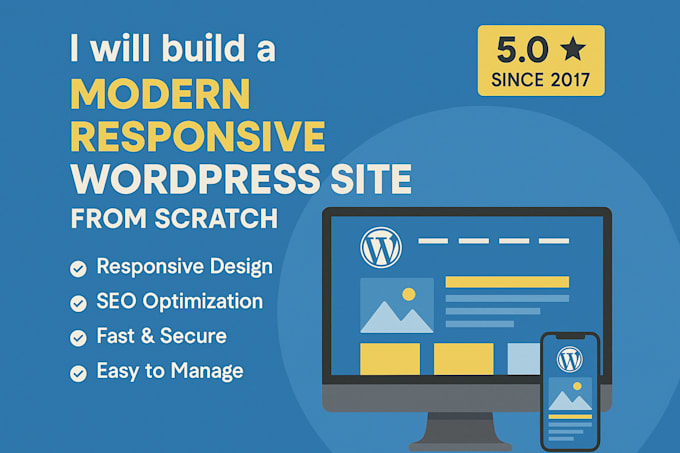 build a modern responsive wordpress website from scratch