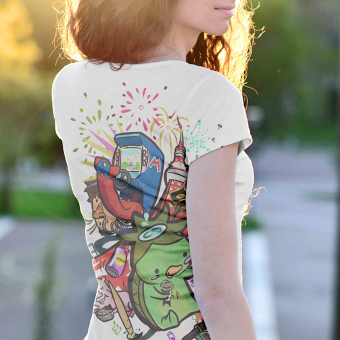 Design Your T Shirt In Sexy Girl Mockup By Hdesigner92