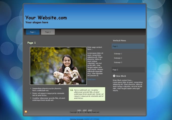 create a simple website for you