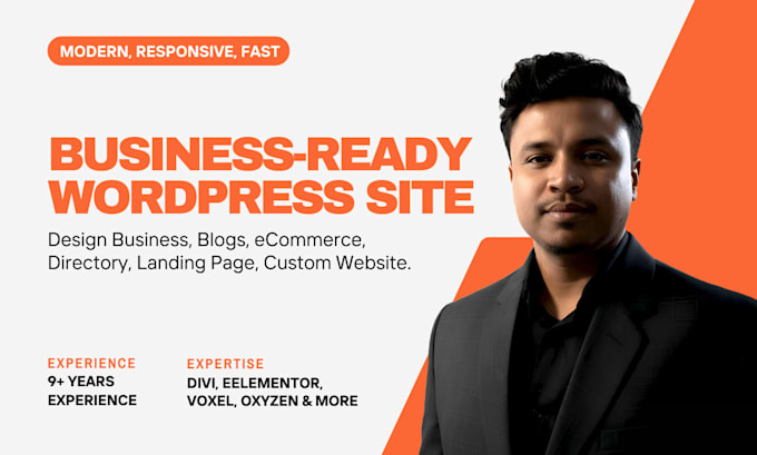 design, redesign professional wordpress website for business