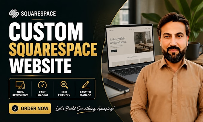 design a custom squarespace website design or redesign