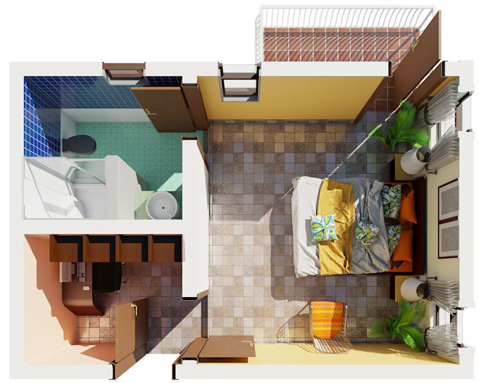 create a 3d floor plan from your 2d plan