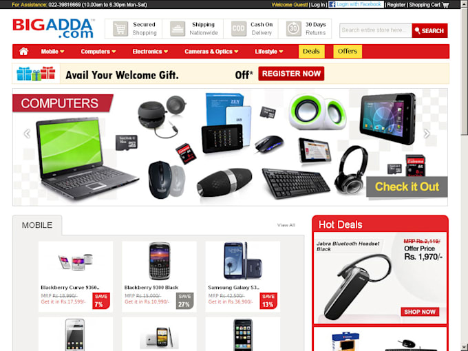 build ecommerce website online store