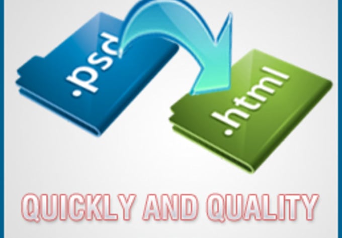 convert PSD to html/html5/css/css3/js