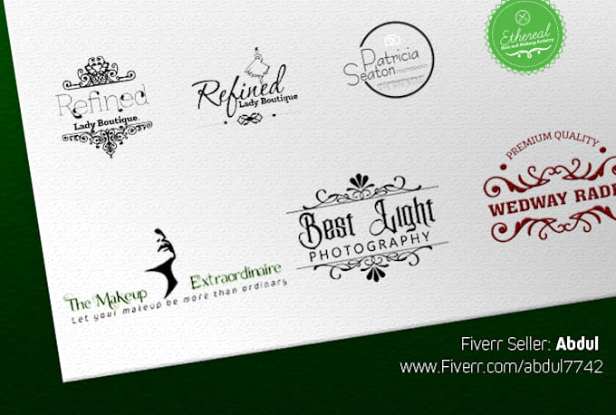 create vintage retro logo