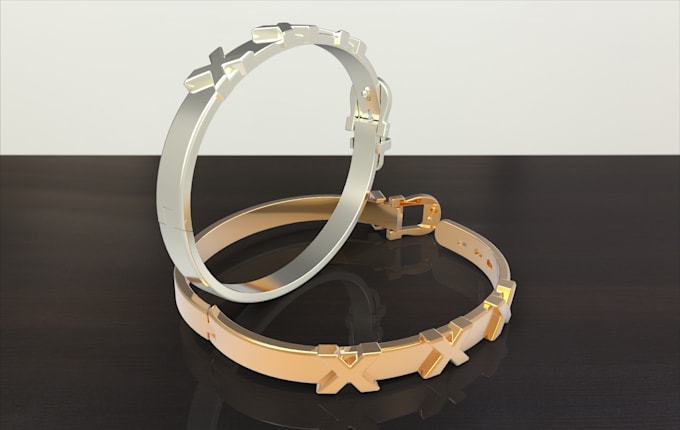 make bracelet design in 3d model