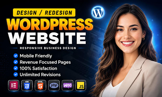 build responsive business wordpress website design