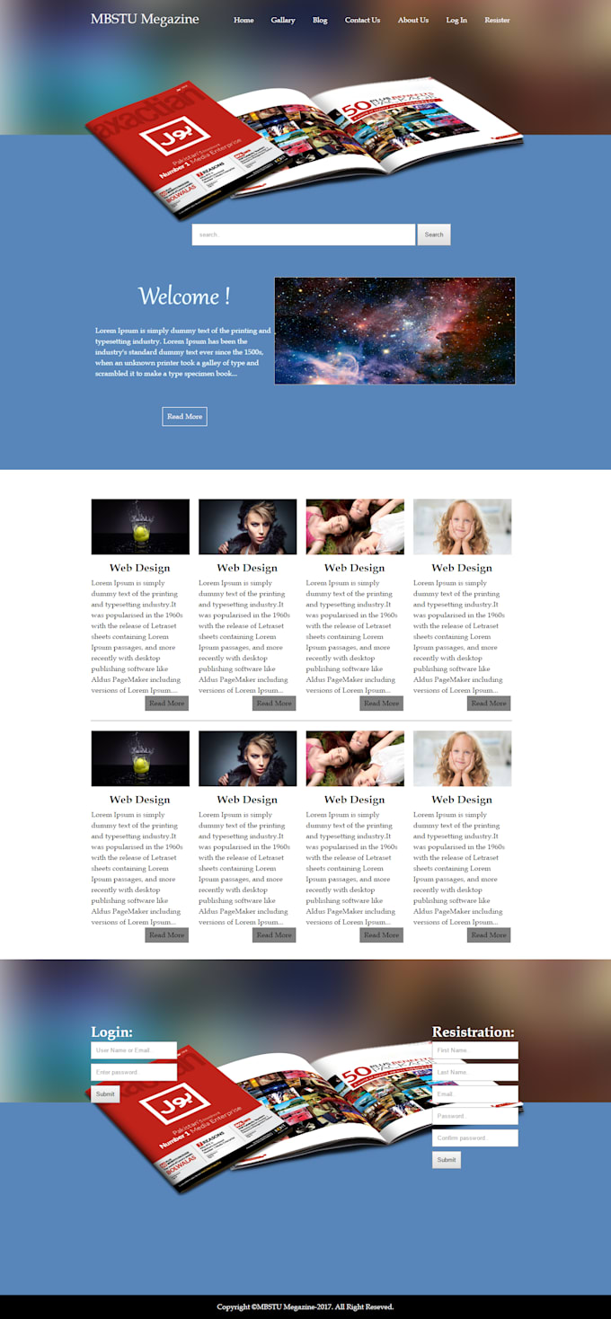 Create responsive landing page with awesome animation by Shakik_cse ...