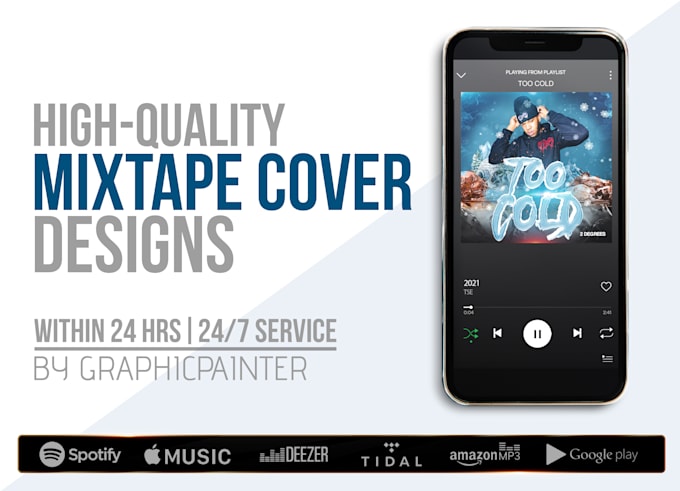 create a killer mixtape cover, album cover, or single
