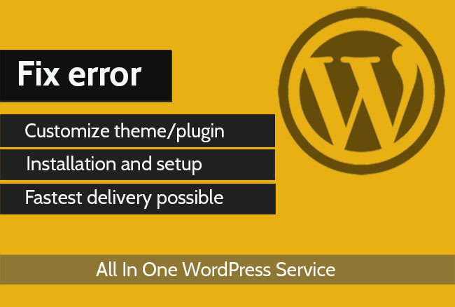 fix wordpress issues, wordpress bug fix