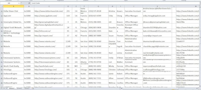create linkedin lead generation and email sourcing