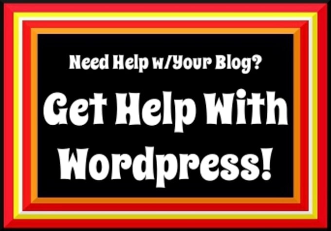 provide help for Wordpress websites
