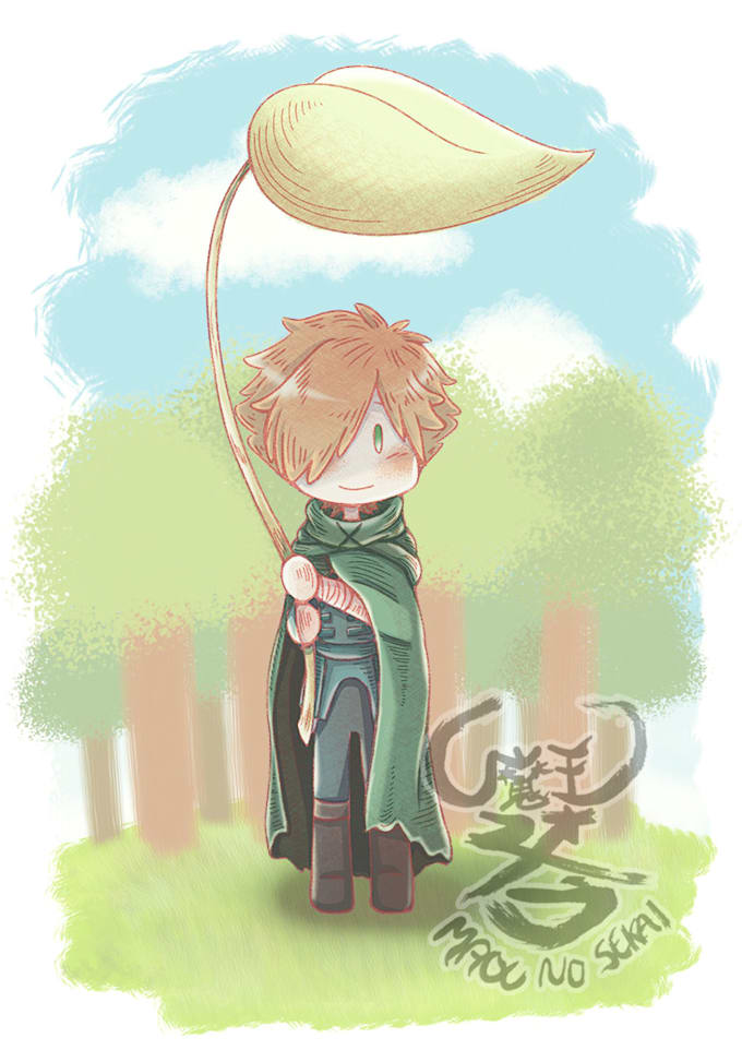 illustrate cute chibi character art