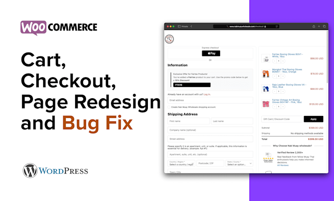 redesign checkout, cart, and payment pages for maximum conversions woocommerce