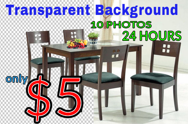 remove BACKGROUND in 24hrs 10 Images