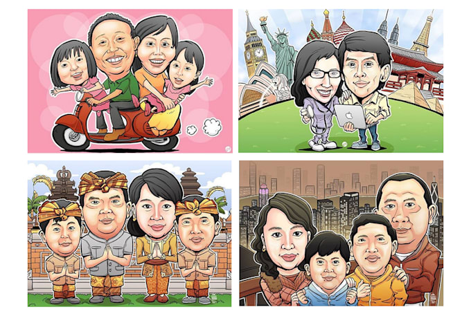 Draw Caricature For Gifts And Special Moments By Gabrielptdedi