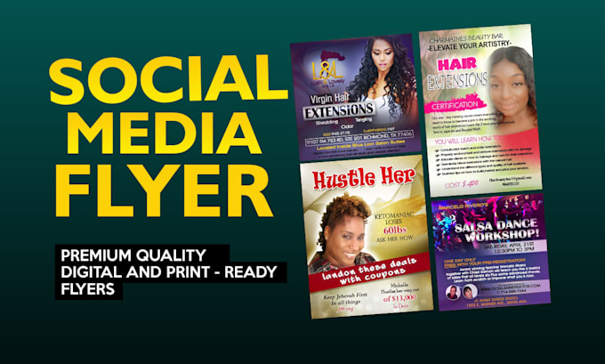 a unique promotional flyer or any flyer design