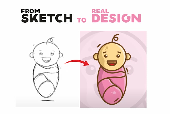 transform your logo sketch into a professional design