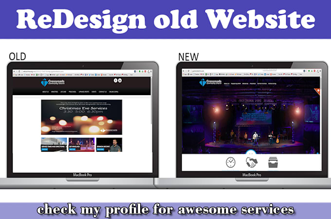 redesign your site to modern responsive look