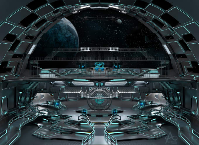 Create Cool Spaceship Interiors By Apexinfinityg