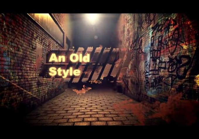 create this urban graffiti street introvideo with your text