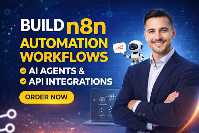 build n8n automation workflows, ai agents and api integrations