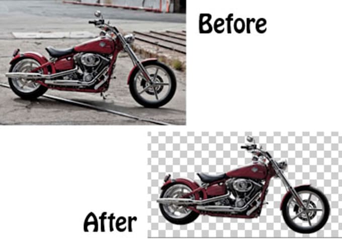 remove the background of 6 pictures