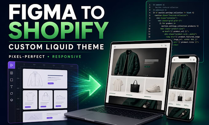 convert figma to shopify with a custom liquid shopify theme