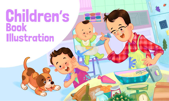 draw cute children book illustrations