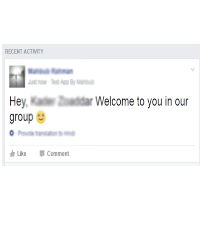 Build You Facebook Welcome Message Poster For Group Against Of New Added Member By Mdmahabur